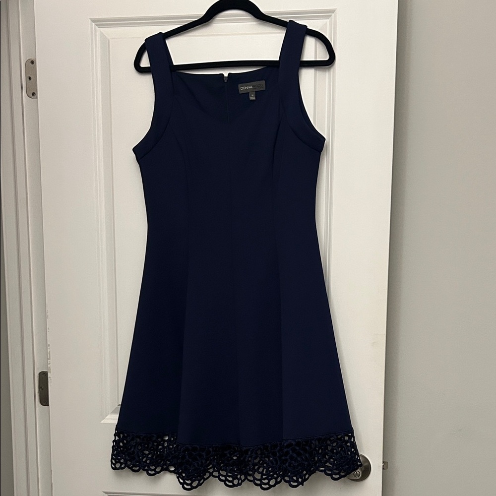 Donna Ricco Navy Blue Mini Dress